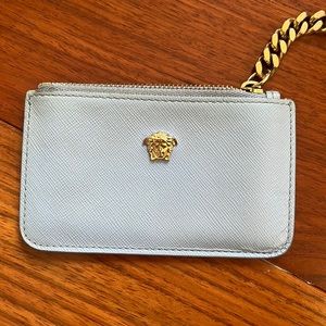 Versace Light Blue Coin Purse/Key Cles